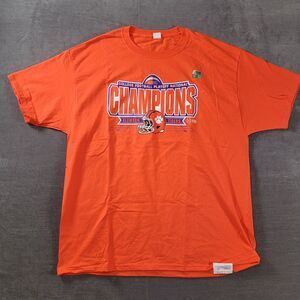Clemson Tigers National Champions‎ T-Shirt 2018 Orange Hanes Sz XL New
